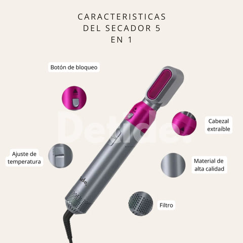 Image of Cepillo multifuncional 5 en 1  - HairPRO