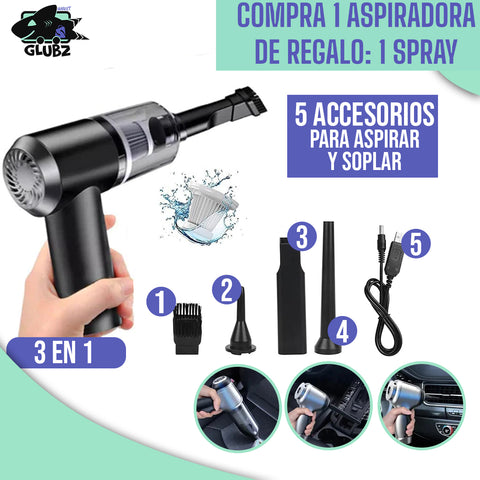 Image of SUPER ASPIRADORA PORTATIL 3 EN 1 [🎁: 1 SPRAY MULTIUSOS]