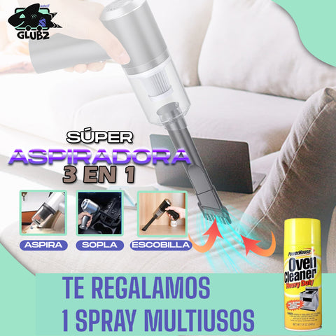 Image of SUPER ASPIRADORA PORTATIL 3 EN 1 [🎁: 1 SPRAY MULTIUSOS]