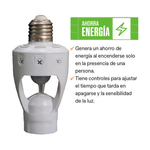 SOCKET CON SENSOR DE MOVIMIENTO