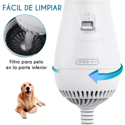 Image of Cepillo Secador Para Mascotas 🐶2 En 1🐱